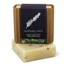 HEMLOCK PARK ORGANIC SHEA BUTTER SOAPS / ROSEMARY MINT 5OZ